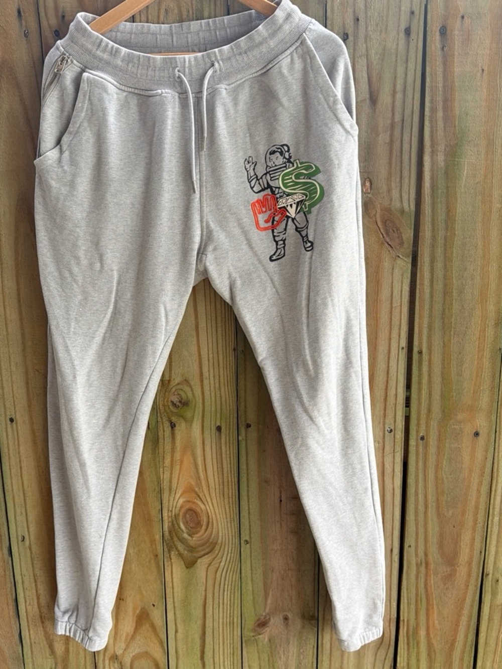 Billionaire Boys Club Gray Sweatpants with Multicolor Astro Graphic